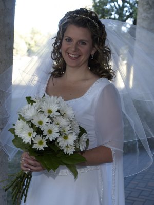 The happy bride