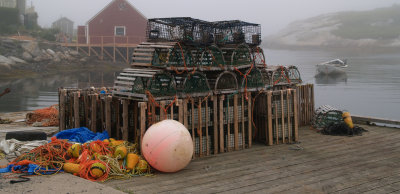 Peggy's Cove Nova Scotia foggy day!