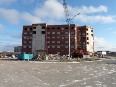 Wide angle shot of the north west side