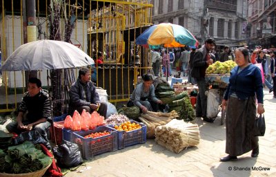 Street vendors, Kathmandu