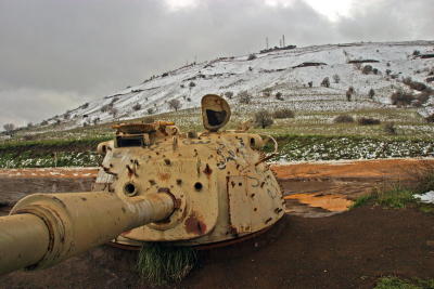 snowy Golan heights, Israel Feb 2006  