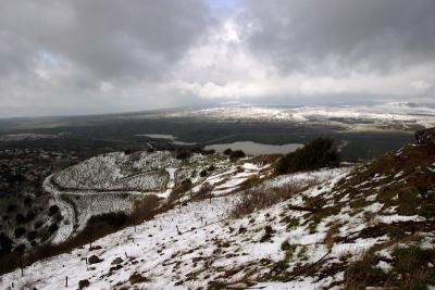 snowy Golan heights, Israel Feb 2006  