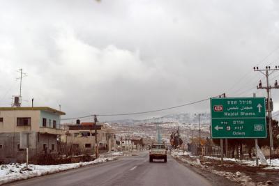 snowy Golan heights, Israel Feb 2006  