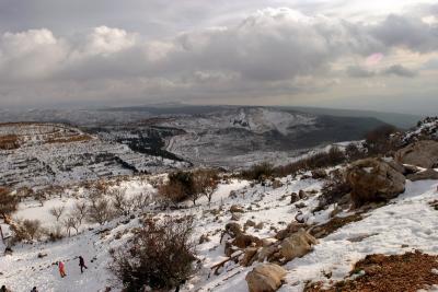 snowy Golan heights, Israel Feb 2006  