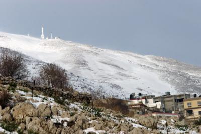 snowy Golan heights, Israel Feb 2006  