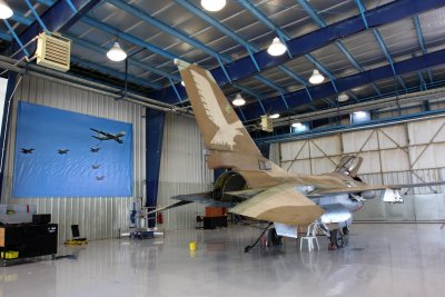 BIG poster in the F16 hangar