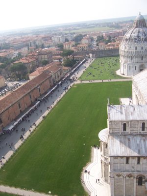 View from top of the Tower of Pisa