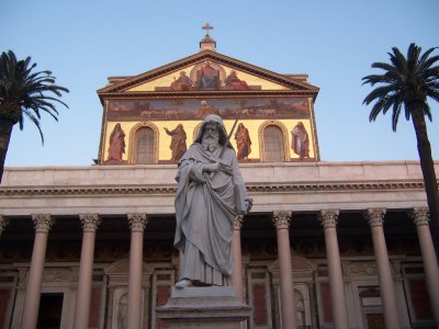 Paul outside St. Paul's Basilica - Rome