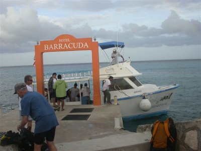 Diveboat on Cozumel