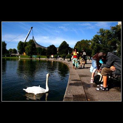 ... in Munich Olympic area ...