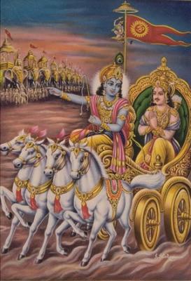 Arjuna and Krishna