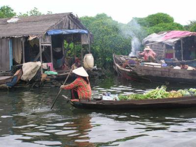 Vietnamese floating market