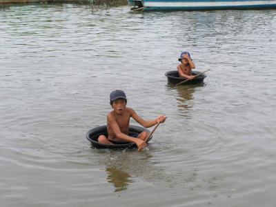Vietnamese floating market
