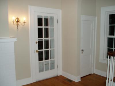 Door to porch from living room