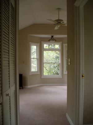 Master bedroom and closets