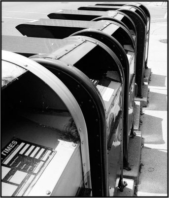 U.S. Mailboxes in B&W