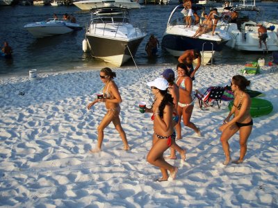 the beach