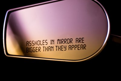 Harley mirror message