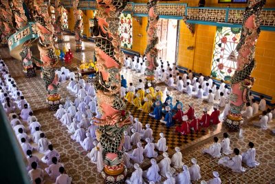 Interior Cao Dai Great Temple