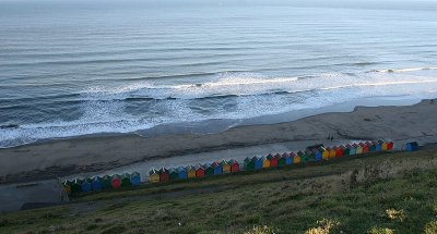 Beach huts at Whitby