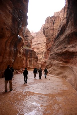 Entering Petra