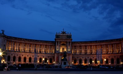 Hofburg at twilight