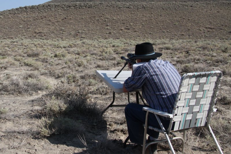 ROY SHOOTING THE .50 CALIBER