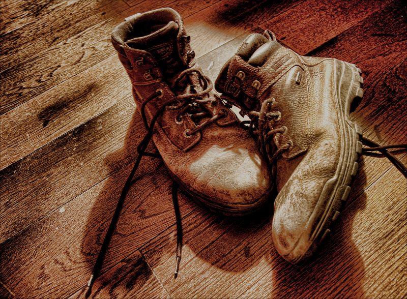 OLD WORK BOOTS