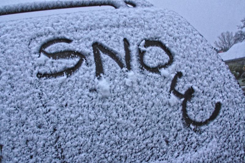 SNOW....AND YES THAT IS A W....I RAN OUT OF WINDOW SPACE!