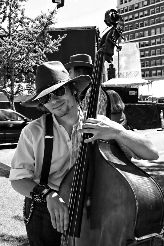 POSING FOR ME ON THE CORNER