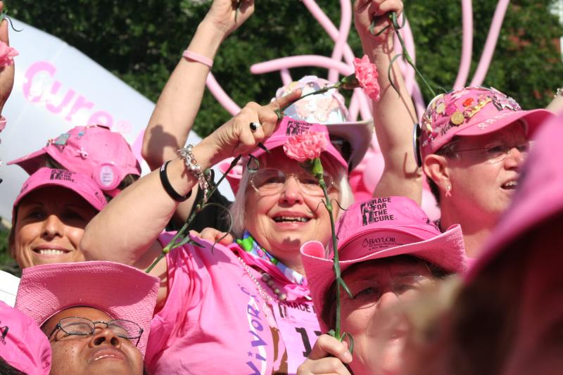 SINGING AND WAIVING THE PINK CARNATIONS