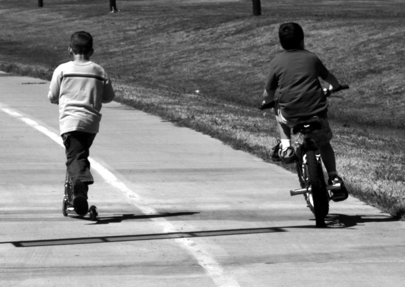 SCOOTIN AND RIDIN