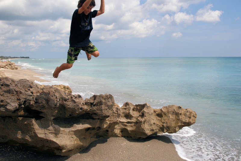 LEAPING FROM ROCKS IN A SINGLE BOUND!