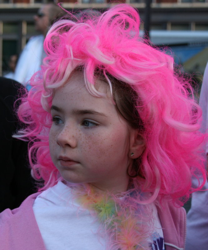 LITTLE GIRL RACING FOR THE CAUSE