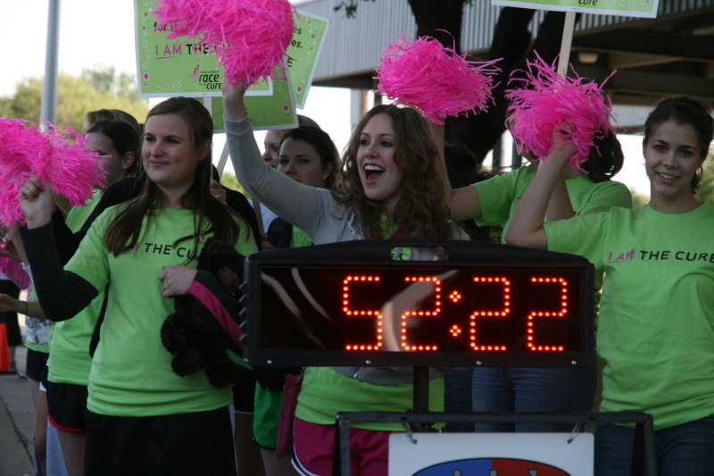 CHEERLEADERS AT MILE MARKER 2
