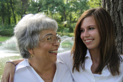 GRANDMOTHER AND GRANDDAUGHTER