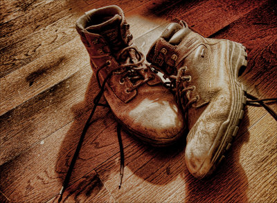 OLD WORK BOOTS