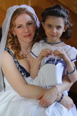 TERRI AND HER FLOWER GIRL