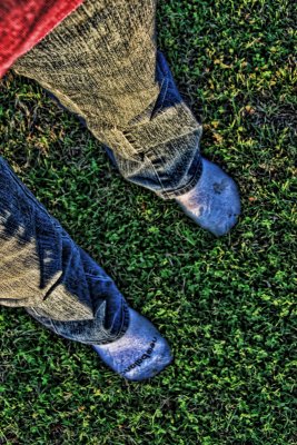 TODAY'S GROUND - WALKING WITH MIS-MATCHED SOX!