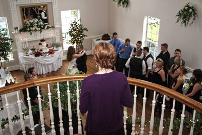 SINGING ABOVE THE RECEPTION