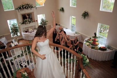 TOSSING THE BOUQUET