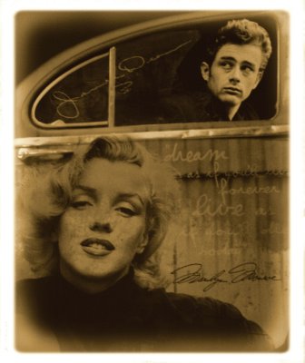 MARILYN MONROE AND JAMES DEAN