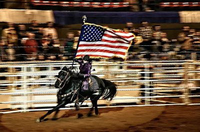RIDING WITH THE FLAG