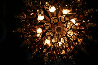 BEER BOTTLE CHANDELIER