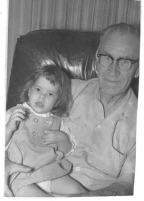 My Grandfather DeDaw and my little sister Elizabeth