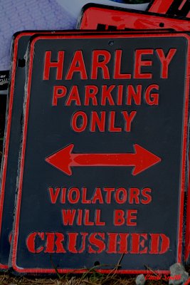 HARLEY PARKING ONLY