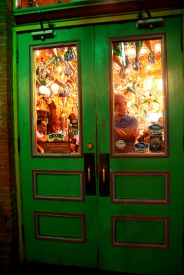 A PARTY GOIN' ON BEHIND THE GREEN DOOR