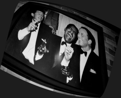 THREE OF THE RATPACK WITH THREE SMILES AND THREE SMOKES