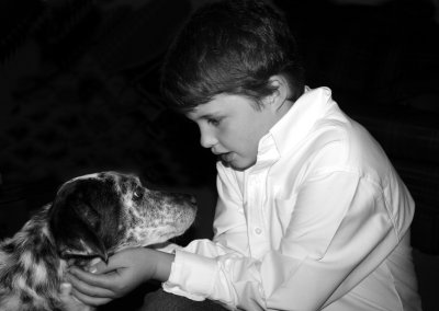 A BOY AND HIS DOG