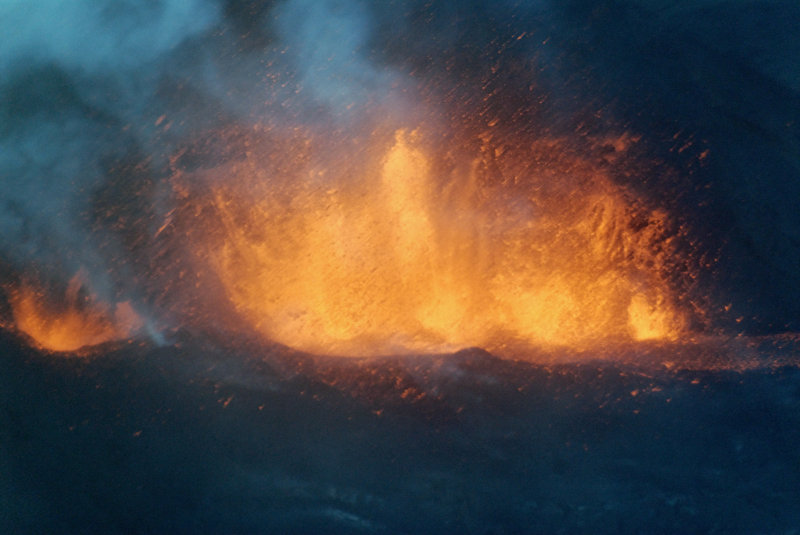 Eruption from the air